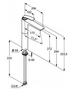 Смеситель для раковины Kludi Balance белый/хром 522989175 Смеситель для раковины Kludi Balance белый/хром 522989175, 2
