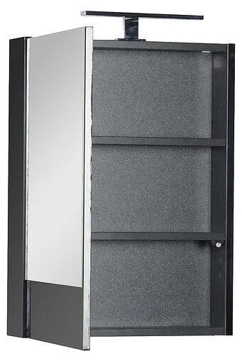 Шкаф-зеркало Aquanet Нота 50 камерино  чёрный 176947