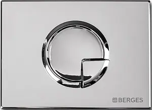 Клавиша смыва для унитаза BERGES Novum R3 040023 хром глянцевый Клавиша смыва для унитаза BERGES Novum R3 040023 хром глянцевый, 1