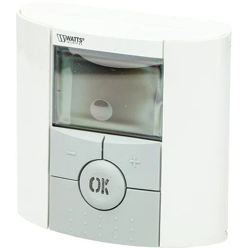 Проводной комнатный терморегулятор НО/НЗ 230В WATTS BT-DP белый 10025807