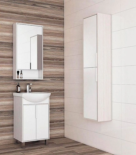 Тумба под умывальник напольная Aquaton Рико 50 белый/ясень фабрик 1A212401RIB90