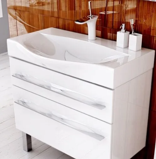 Тумба под умывальник напольная Aqwella Milan 80 белый Mil.01.08/2n/W