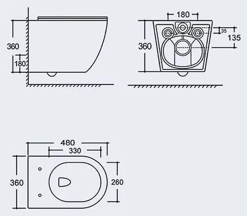 Унитаз подвесной безободковый Aquanet Cetus 3.0 W SHORT Tornado белый Cetus 3.0 W SHORT T