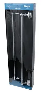 Полотенцедержатель Fixsen Bogema хром/белый с рисункомFX-78502 Полотенцедержатель Fixsen Bogema хром/белый с рисункомFX-78502, 2