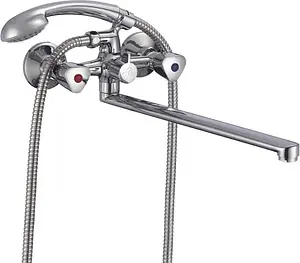 Смеситель для ванны с длинным изливом Milardo Tring хром TRISBL2M10 Смеситель для ванны с длинным изливом Milardo Tring хром TRISBL2M10, 1