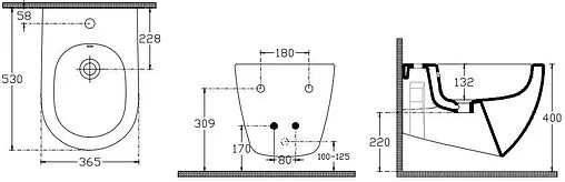 Биде подвесное ISVEA Infinity терракотовый 10NF41001SV-2U