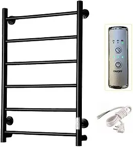 Полотенцесушитель электрический лесенка Тругор Аспект Пэк сп 1 80х50 черный матовый ВГП Полотенцесушитель электрический лесенка Тругор Аспект Пэк сп 1 80х50 черный матовый ВГП, 3