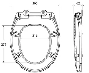 Крышка-сиденье для унитаза IDDIS DP Seat Cover белый 002DPEFi31, 2