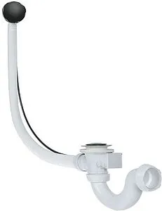 Слив-перелив для ванны Wirquin чёрный матовый 30987152 Слив-перелив для ванны Wirquin чёрный матовый 30987152, 1