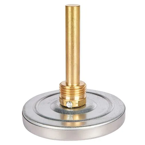 Термометр биметаллический Rommer 80мм 120°С гильза 75мм ½&quot; RIM-0001-807515