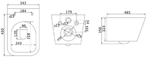 Комплект 5 в 1 Lemark Peneda Expert+Bit+ Florex White 100123425 с кнопкой Bit 9803007 хром матовый