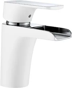 Смеситель для раковины D&K Berlin Steinbeis белый/хром DA1432816 Смеситель для раковины D&K Berlin Steinbeis белый/хром DA1432816, 1