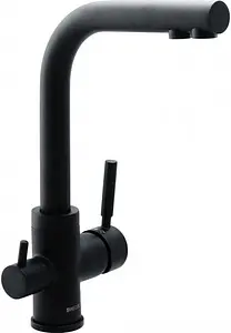 Смеситель для кухни с подключением к фильтру Swedbe Selene Plus чёрный матовый 8149, 1