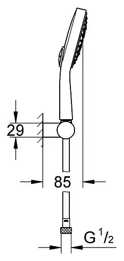 Душевой набор Grohe Power&amp;Soul Cosmopolitan 130 хром 27741000