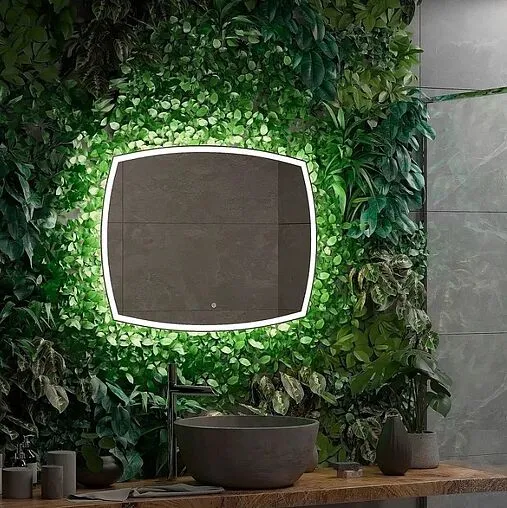 Зеркало с подсветкой Continent Dream Led 90x70 белый ЗЛП611