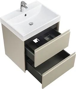 Тумба-умывальник подвесная Roca Ona 60 бежево-серый матовый A857613510+ZRU9307561 Тумба-умывальник подвесная Roca Ona 60 бежево-серый матовый A857613510+ZRU9307561, 4