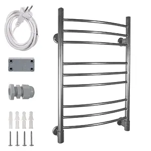 Полотенцесушитель электрический лесенка Energy Ergo 800х500 полированная сталь, 2