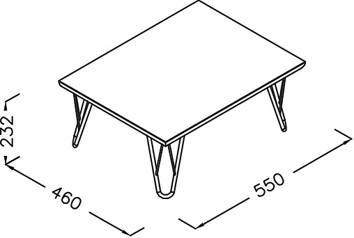 Лавка Isvea Supra 60 массив дуба 27SP1300055I