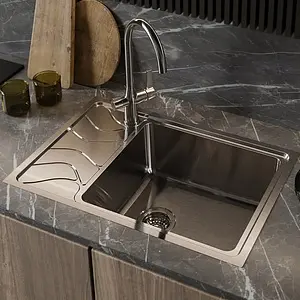 Мойка кухонная IDDIS Reeva 65 R сатин REE71SRi77, 3