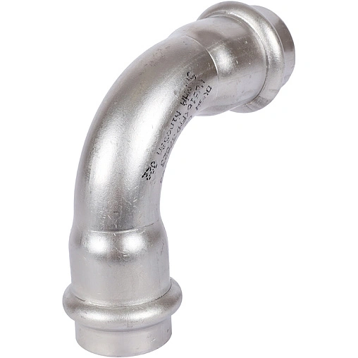 Уголок пресс двухраструбный 22мм угол 90° Sanha NiroSan 9002A 69002A22