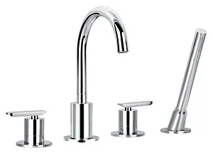 Смеситель на борт ванны на 4 отверстия Cezares Siesta хром SIESTA-F-BVD4-01 Смеситель на борт ванны на 4 отверстия Cezares Siesta хром SIESTA-F-BVD4-01, 1