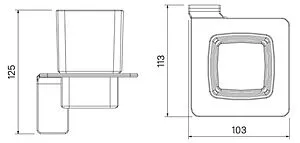 Стакан IDDIS Slide чёрный матовый SLIBSG1i45 Стакан IDDIS Slide чёрный матовый SLIBSG1i45, 2