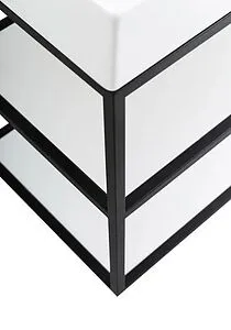 Консоль с умывальником подвесная Cezares Cadro 120 чёрный/белый CADRO-120/46/58-2C-SO-MET-ST+CADRO-120-MENS-BIANCO+CADRO-120-MENS-BIANCO Консоль с умывальником подвесная Cezares Cadro 120 чёрный/белый CADRO-120/46/58-2C-SO-MET-ST+CADRO-120-MENS-BIANCO+CADRO-120-MENS-BIANCO, 5