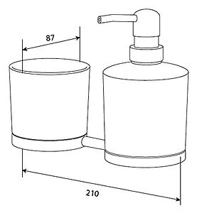 Дозатор для жидкого мыла Am.Pm Serenity хром A40346900, 2