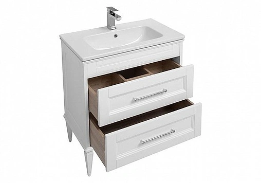 Тумба под умывальник Aquanet Бостон М 80 белый 00209677