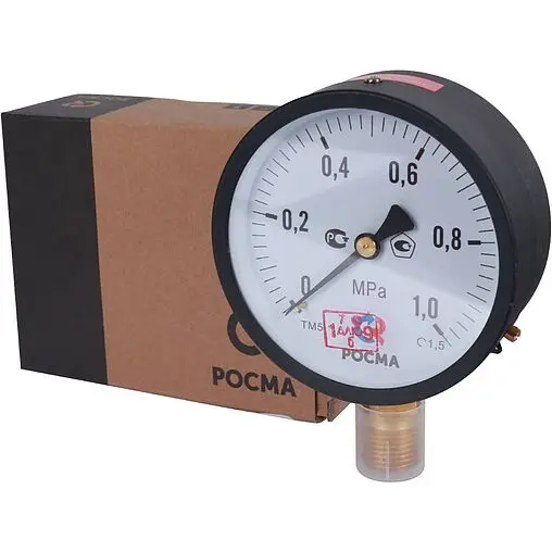 Манометр радиальный Росма ТМ-510Р.00 100мм 25 бар ½&quot; 00000007303