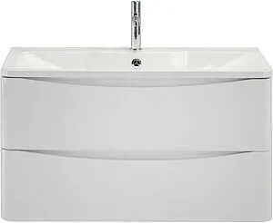 Тумба-умывальник подвесная BelBagno ACQUA 90 Bianco Lucido ACQUA-900-2C-SO-BL+BB900/455-LV-MR-ALR Тумба-умывальник подвесная BelBagno ACQUA 90 Bianco Lucido ACQUA-900-2C-SO-BL+BB900/455-LV-MR-ALR, 1