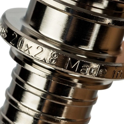 Уголок аксиальный радиаторный с хромированной трубкой 20мм x 15мм L=250мм Stout SFA-0025-002025