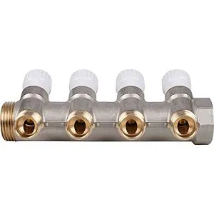 Коллектор регулирующий проходной 4 отвода 1&quot;в/н x ½&quot;к Stout SMB 6851 011204, 5