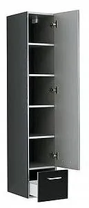 Шкаф-пенал подвесной Aquanet Верона 30 R чёрный 00175391 Шкаф-пенал подвесной Aquanet Верона 30 R чёрный 00175391, 4
