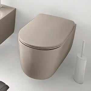 Унитаз подвесной безободковый Kerasan Nolita Nocciola matt 531481 Унитаз подвесной безободковый Kerasan Nolita Nocciola matt 531481, 3