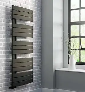 Полотенцесушитель водяной лесенка Lazzarini Pieve 1380х550 антрацит матовый 386301, 2