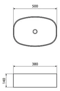 Раковина Allen Brau Priority 50 белый 4.31002.20, 2