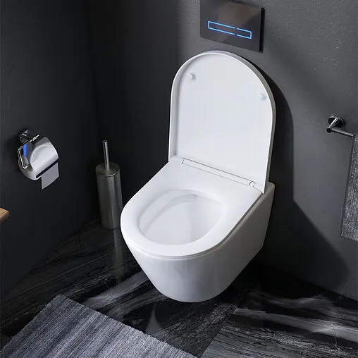 Унитаз подвесной безободковый Am.Pm Sense FlashClean белый C741701SC