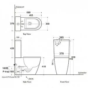 Чаша унитаза Aquanet Cetus-C1 Rimless белый CETUS-C1, 2