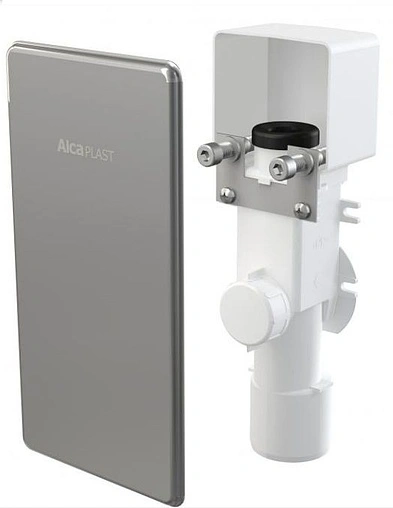 Сифон для сбора конденсата под штукатурку AlcaPlast белый AKS4