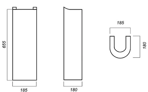 Пьедестал Sanita Luxe Art Flora белый ARTSLPD10