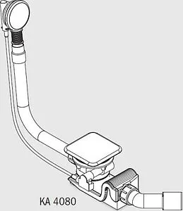 Слив-перелив для ванны Kaldewei Comfort-Level КА4080 белый матовый 687772000001 Слив-перелив для ванны Kaldewei Comfort-Level КА4080 белый матовый 687772000001, 2