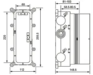 Душевая система с термостатом для ванны Timo Petruma хром SX-5079/00SM Душевая система с термостатом для ванны Timo Petruma хром SX-5079/00SM, 3