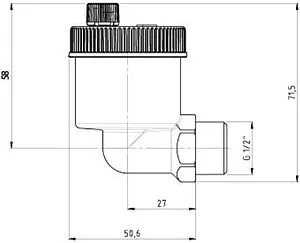 Воздухоотводчик автоматический ½&quot;н WATTS Intervent INT10.AV15 10051822, 2
