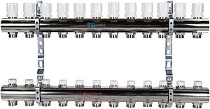 Группа коллекторная без расходомеров 12 отводов 1&quot;в/в x ¾&quot;ек Luxor CD 468M/12 15552712MN, 1