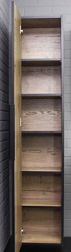 Шкаф-пенал подвесной Домино Alfa 35 дуб галифакс табак DA6101P