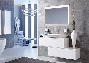 Комод подвесной Aqwella Genesis 100 белый GEN0310W, 3