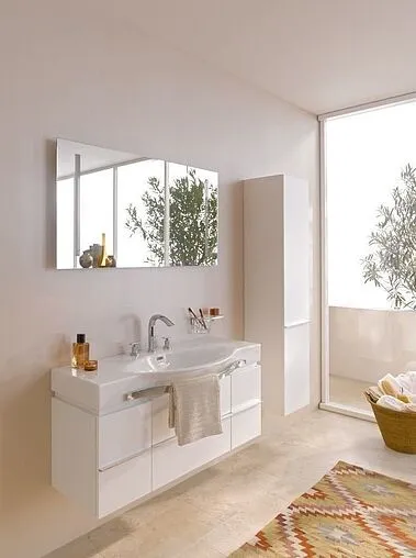 Тумба-умывальник подвесная Laufen Palace 120 белый матовый 4.0130.2.075.463.R+8.1170.4.000.104.R