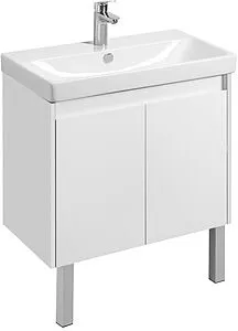 Тумба-умывальник Aquaton Сканди Doors 80 белый матовый/белый глянец 1A2829K0SD010, 3