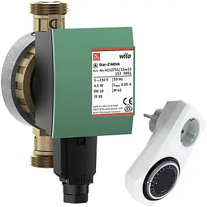 Насос циркуляционный для ГВС Wilo Star-Z 15 NOVA C 4132762 Насос циркуляционный для ГВС Wilo Star-Z 15 NOVA C 4132762, 1